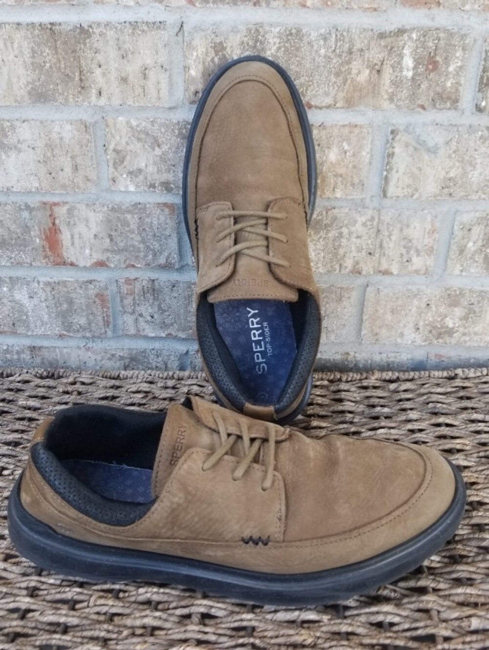 Sperry Cabo II BROWN Leather Oxfords (Men 10.5) STS25328 Comfort Casual Shoes